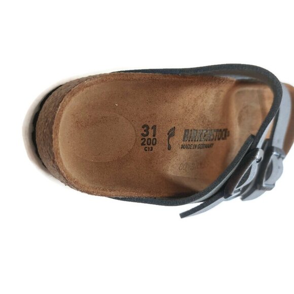 Birkenstock Arizona Birkibuc Sandals Kids Size US C 13 EU 31 Blue NARROW - Picture 2 of 9
